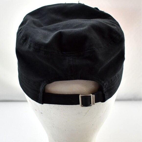 KB Ethos Black Distressed Southwestern Rhinestone Cross Ball Cap Baseball Hat - Picture 6 of 8